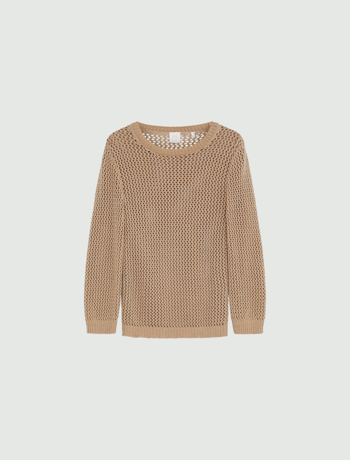 Openwork sweater - Beige - Marella - 2