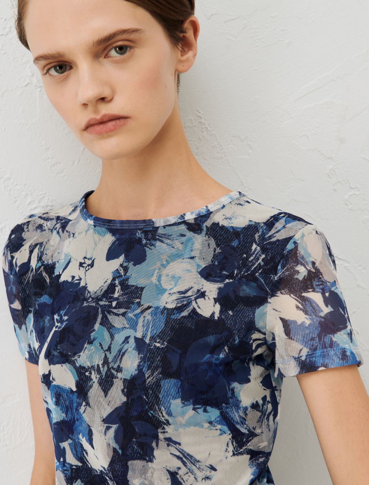 Tulle T-shirt, navy | Marella