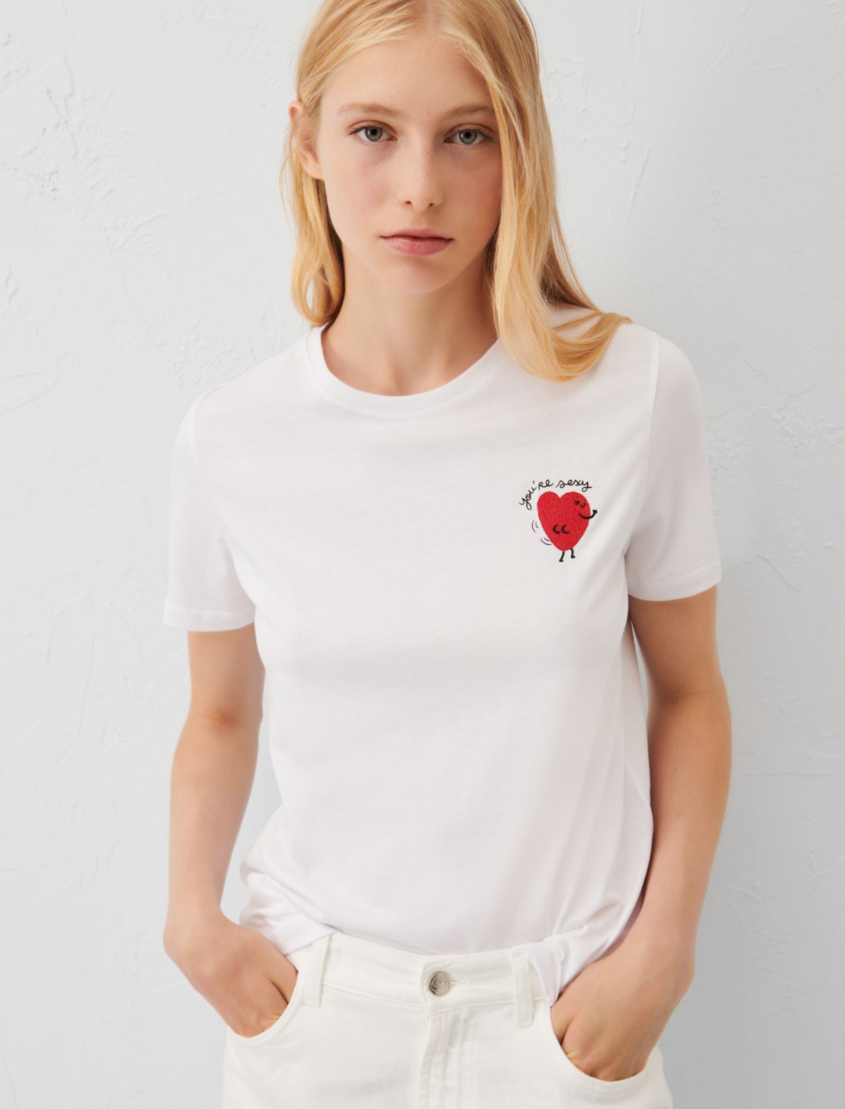 T-shirt en jersey - Blanc neutre - Marella - 3