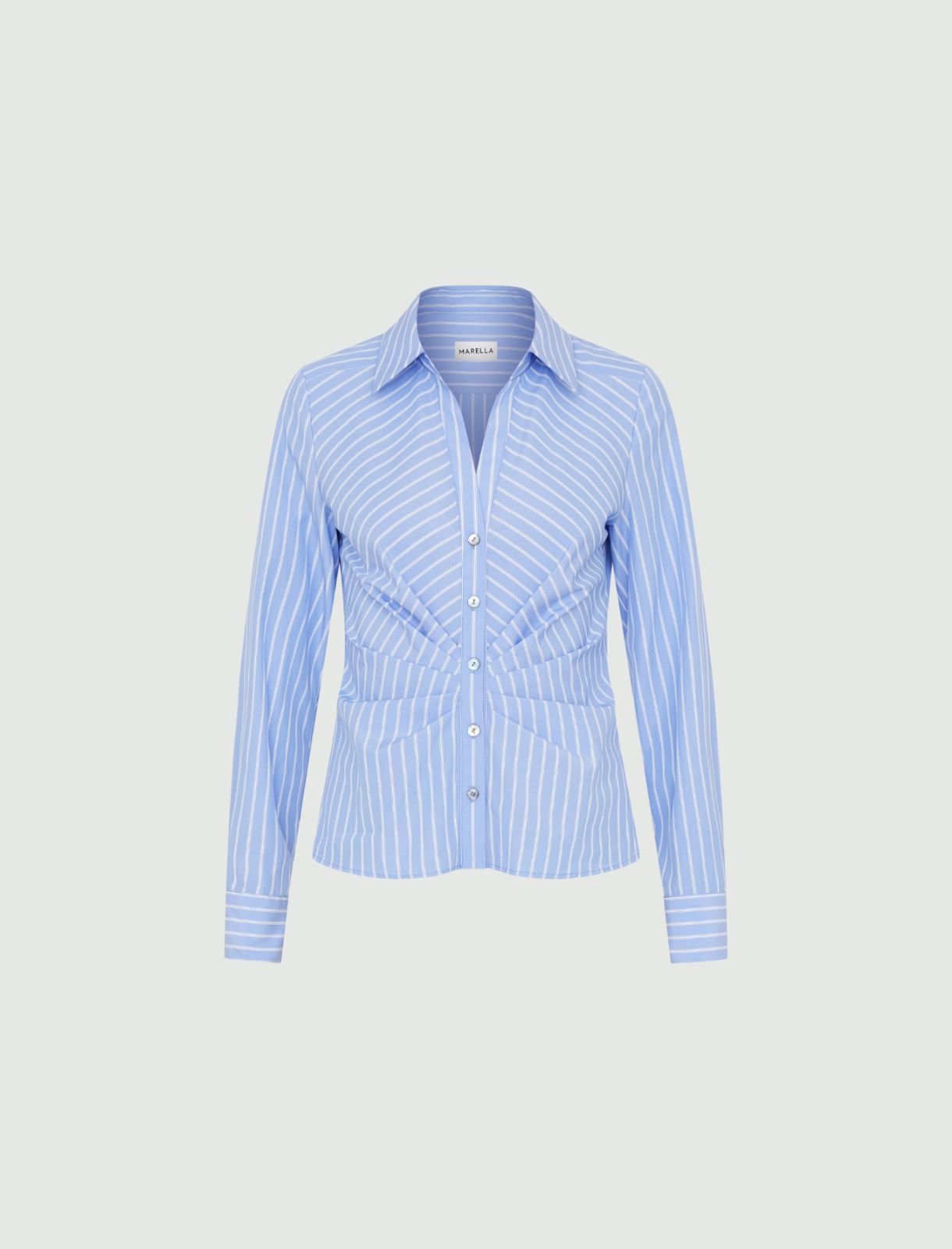 Fun Backed Marcella Dress Shirt - Spotted Blue