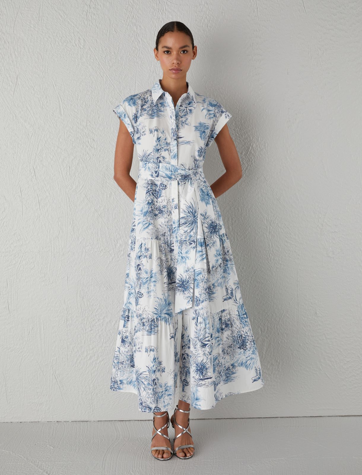 Patterned shirt dress, ice | Marella