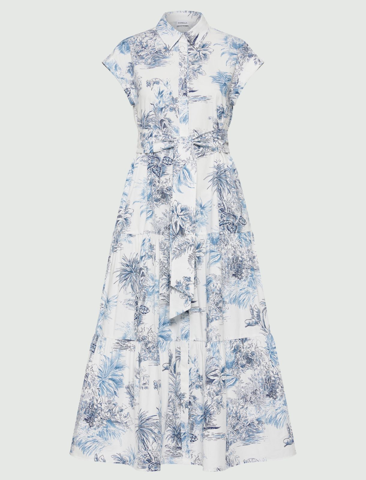 Patterned shirt dress, ice | Marella