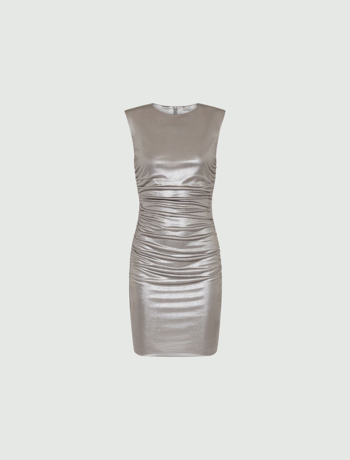Laminated sheath dress - Grey - Marella - 5