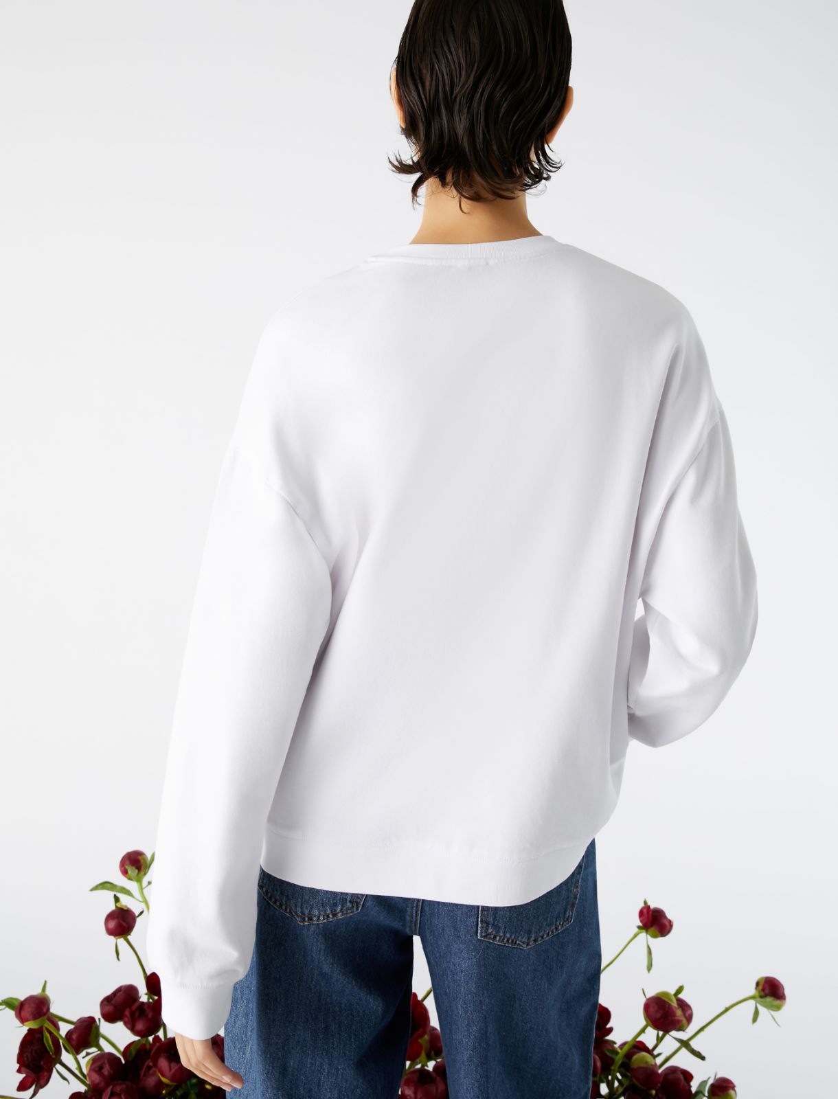 Sweat-shirt oversize - Blanc - Marella - 2