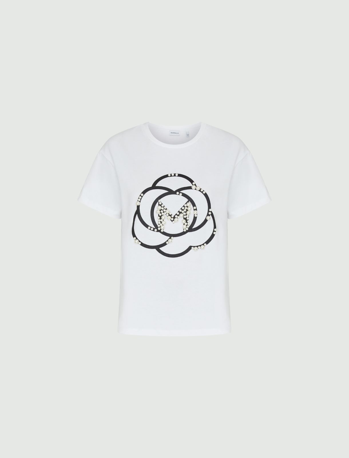 T-shirt avec logo - Blanc - Marella - 5