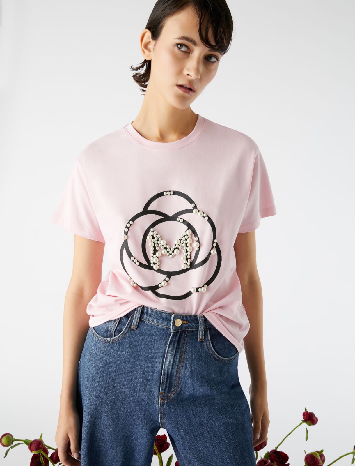 T-shirt avec logo - Rose - Marella - 3