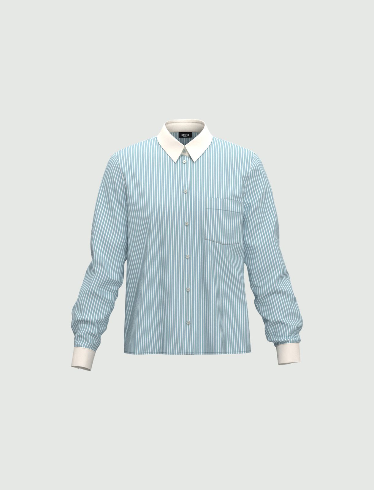 Striped shirt - Light blue - Emme - 2