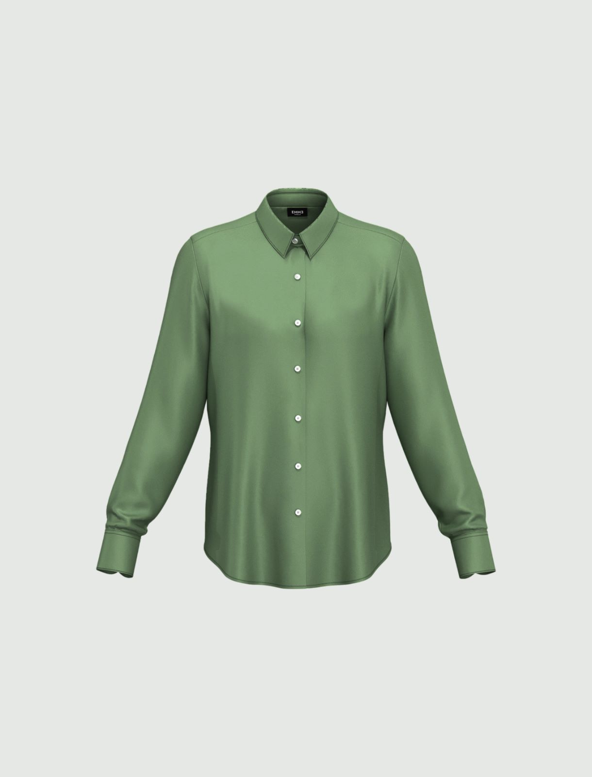 Sage Green Long Sleeve Button Down Shirt