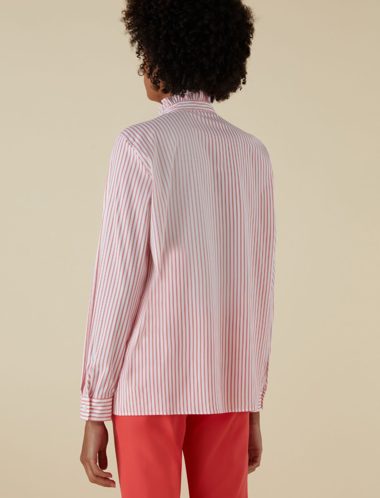 Ivory Floral / Coral Stripe Sleeve Lightweight Pajama Shirt –  brindlesupplyco