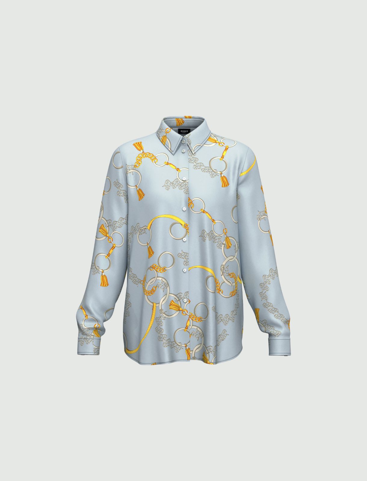 Chemise à motif - Azure - Marella - 4