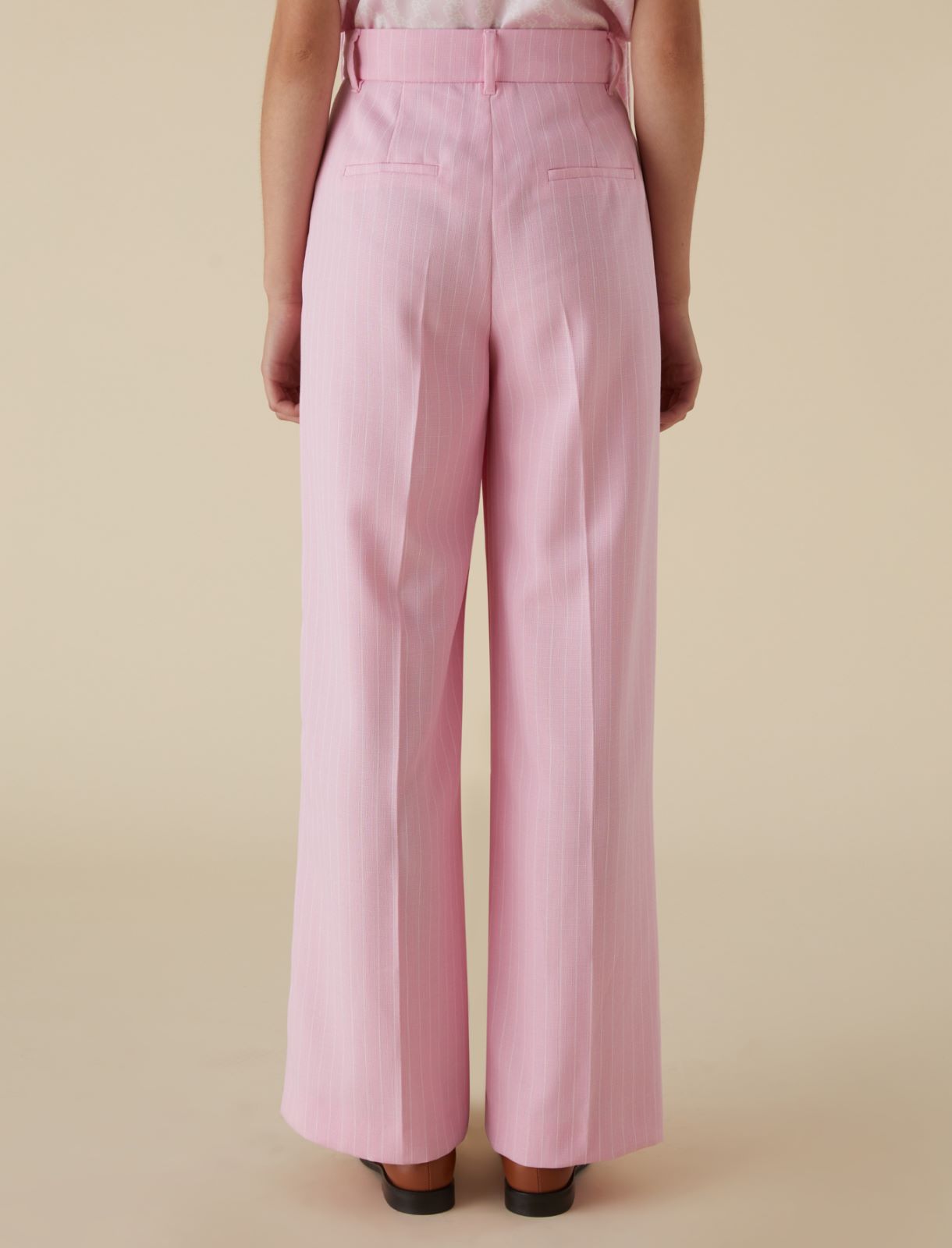 Pantalon à rayures tennis - Rose pastel - Marella - 2
