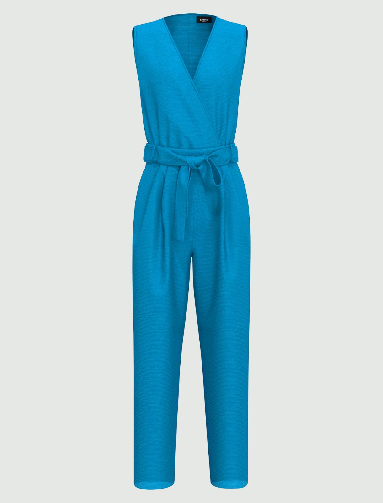 Linen jumpsuit - Turquoise - Marella - 4