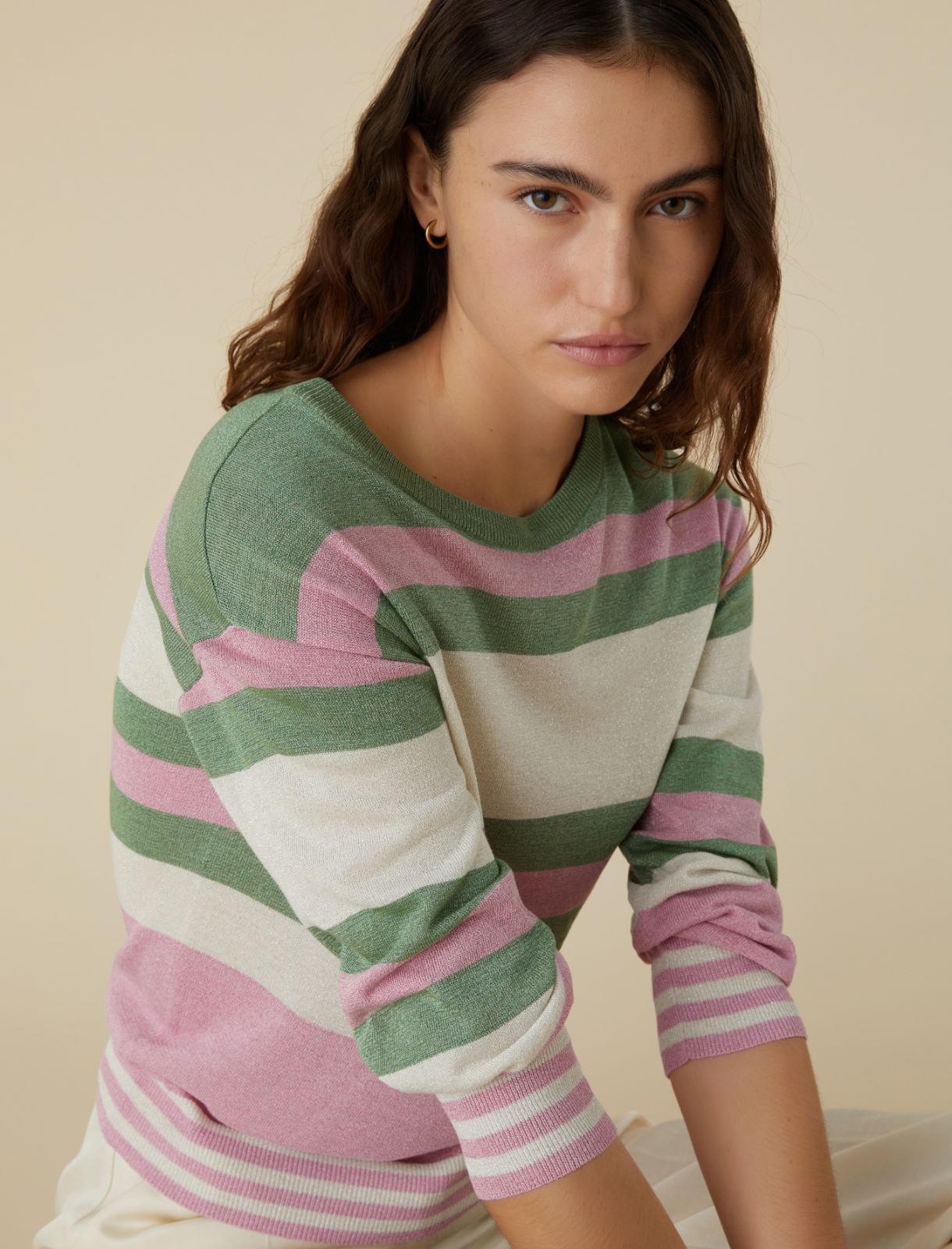Lurex sweater, pink | Marella