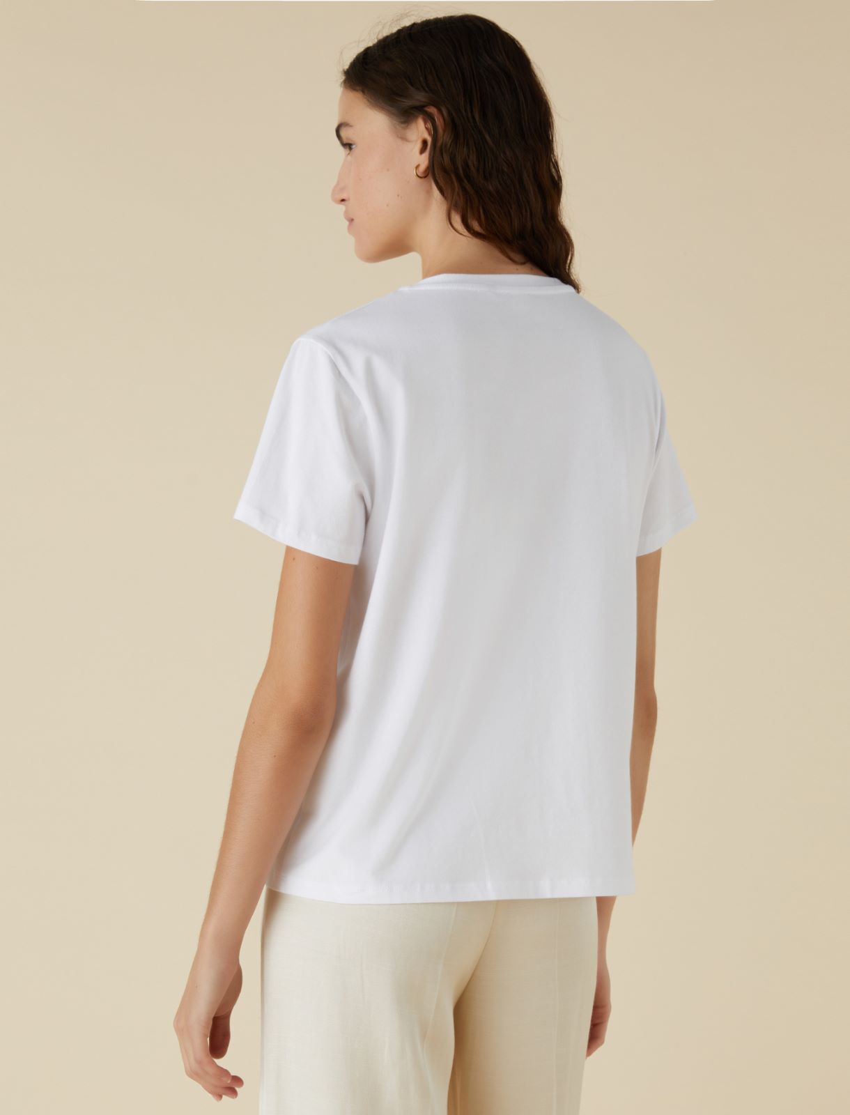 T-shirt en jersey - Blanc neutre - Marella - 2