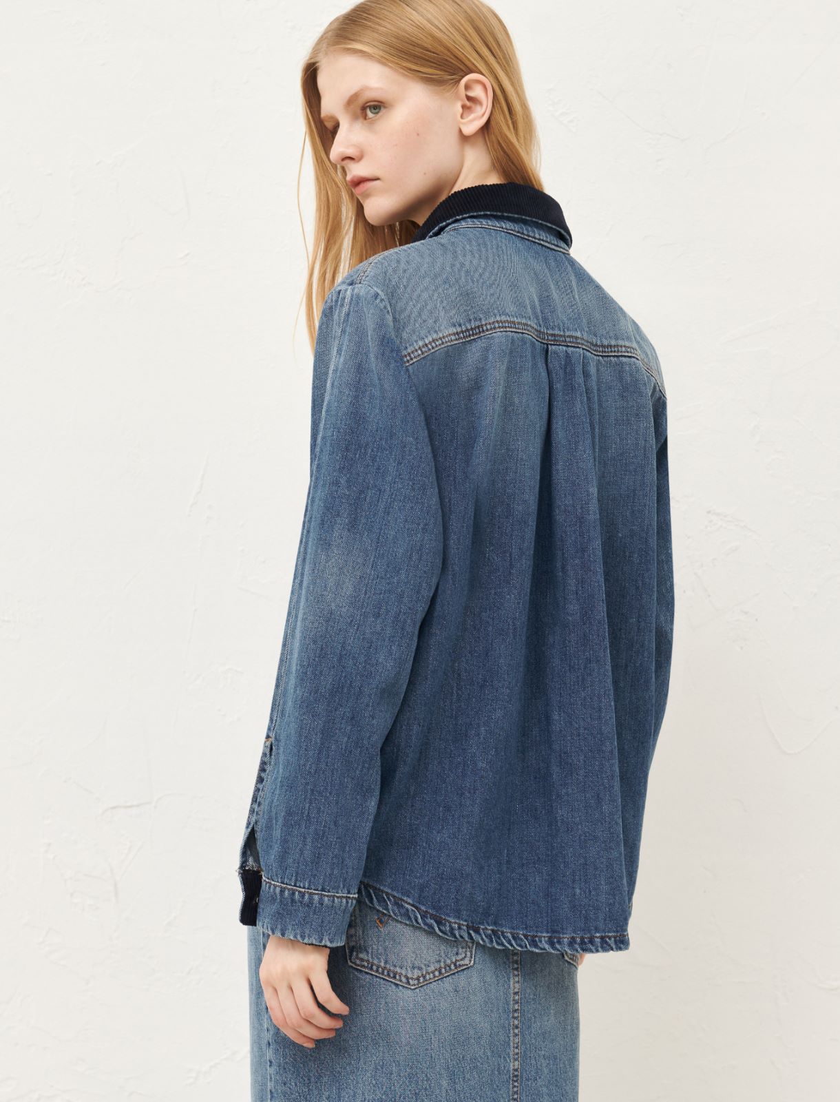 Giacca-camicia in denim - Blue jeans - Marella - 2