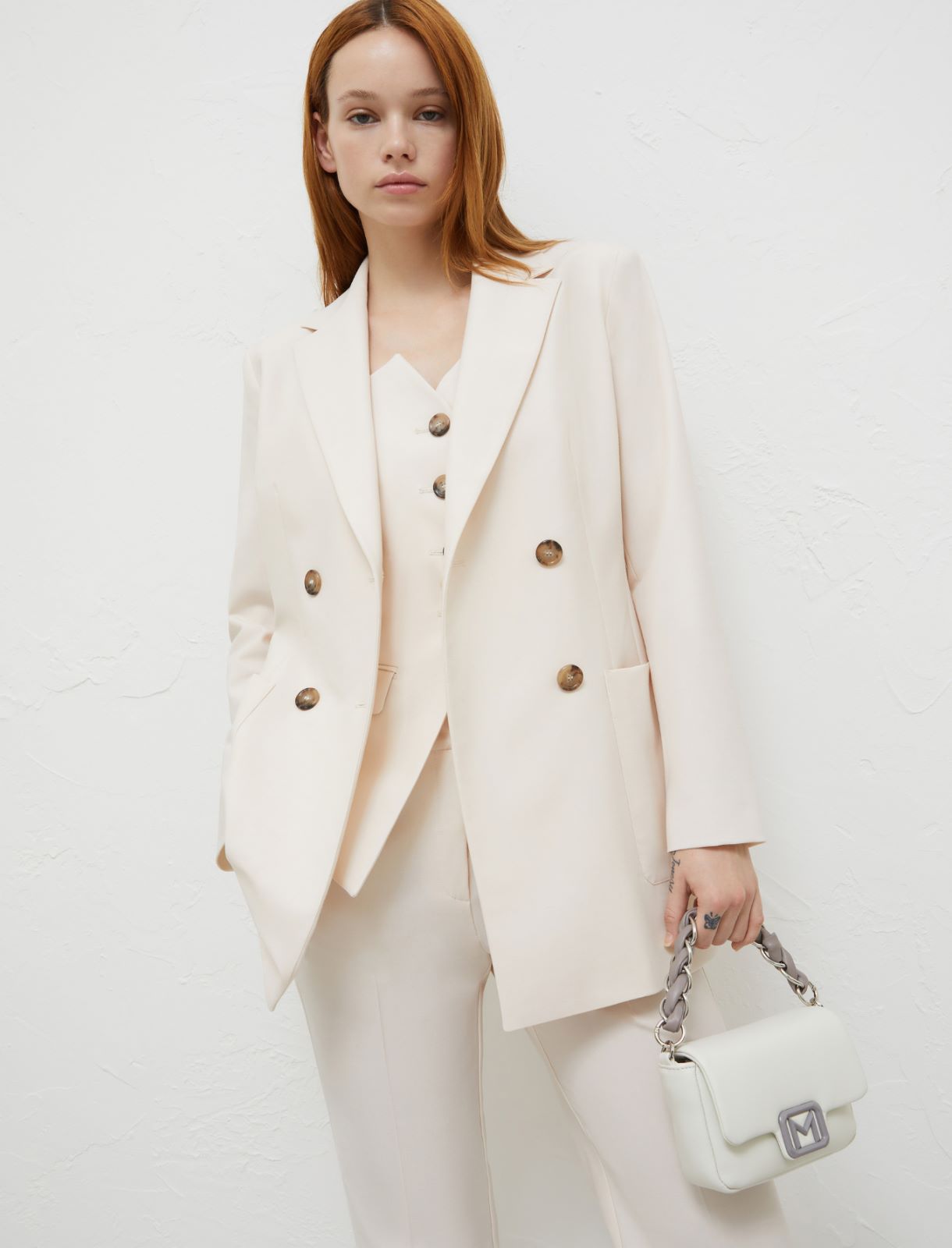 Long blazer - Wool white - Marella - 3