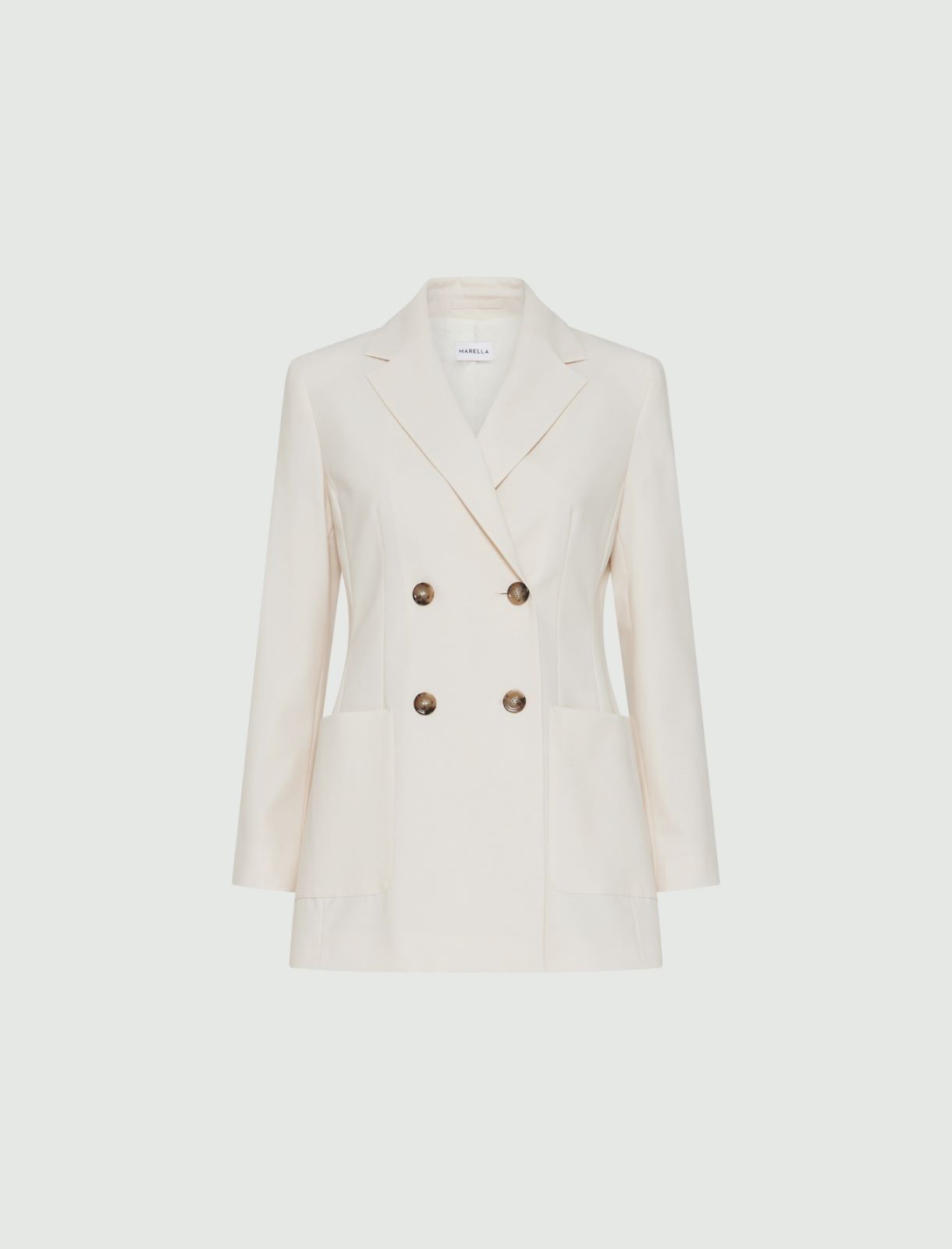 Blazer lungo - Bianco lana - Marella - 2