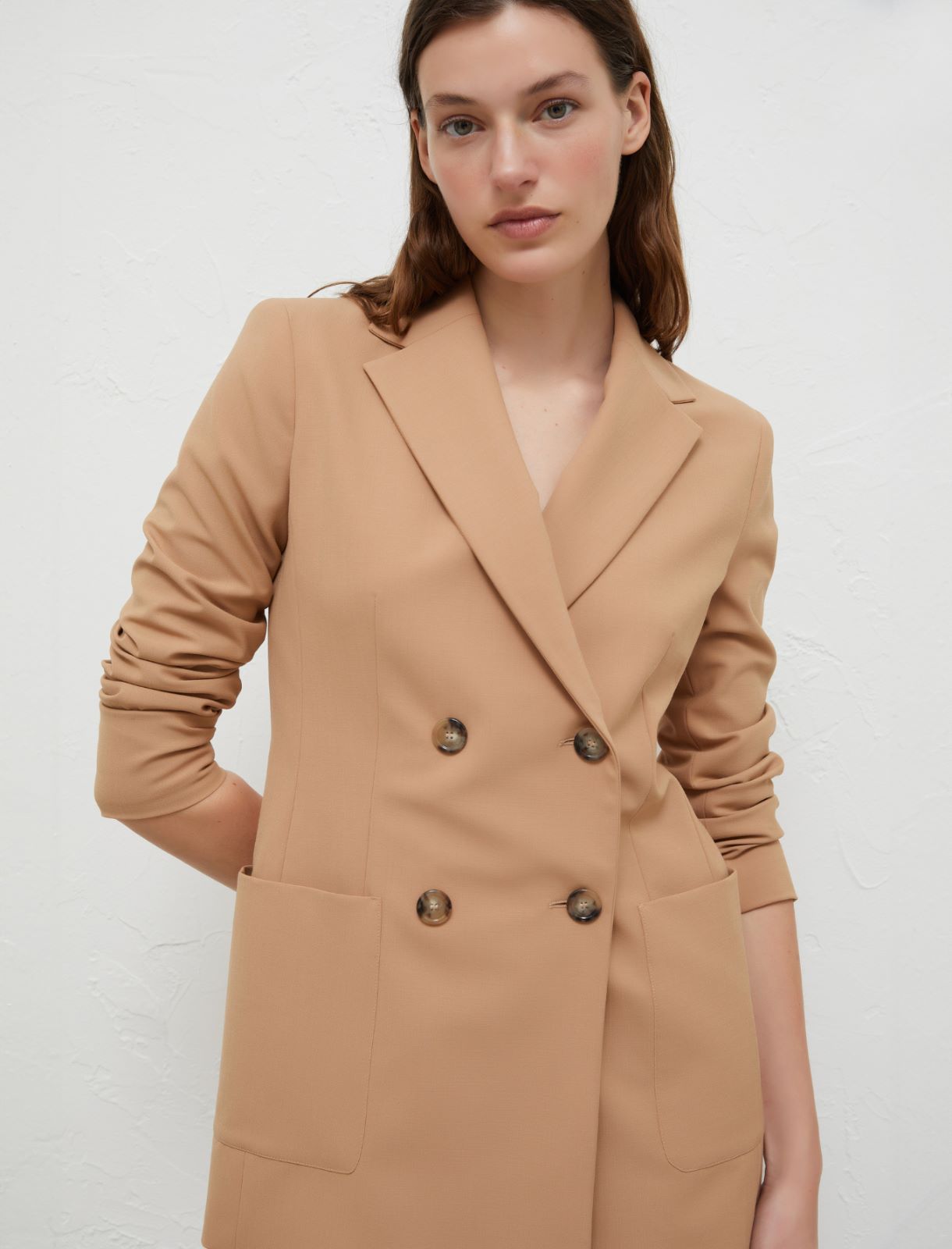 Long blazer - Camel - Marella - 4