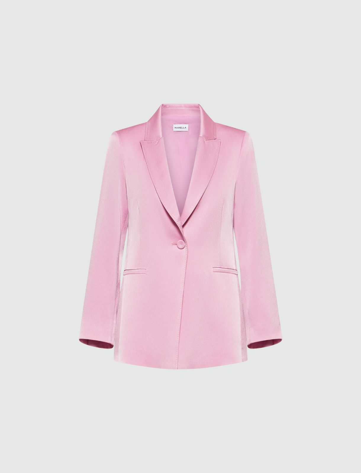 Blazer in satin - Rosa - Marella - 2