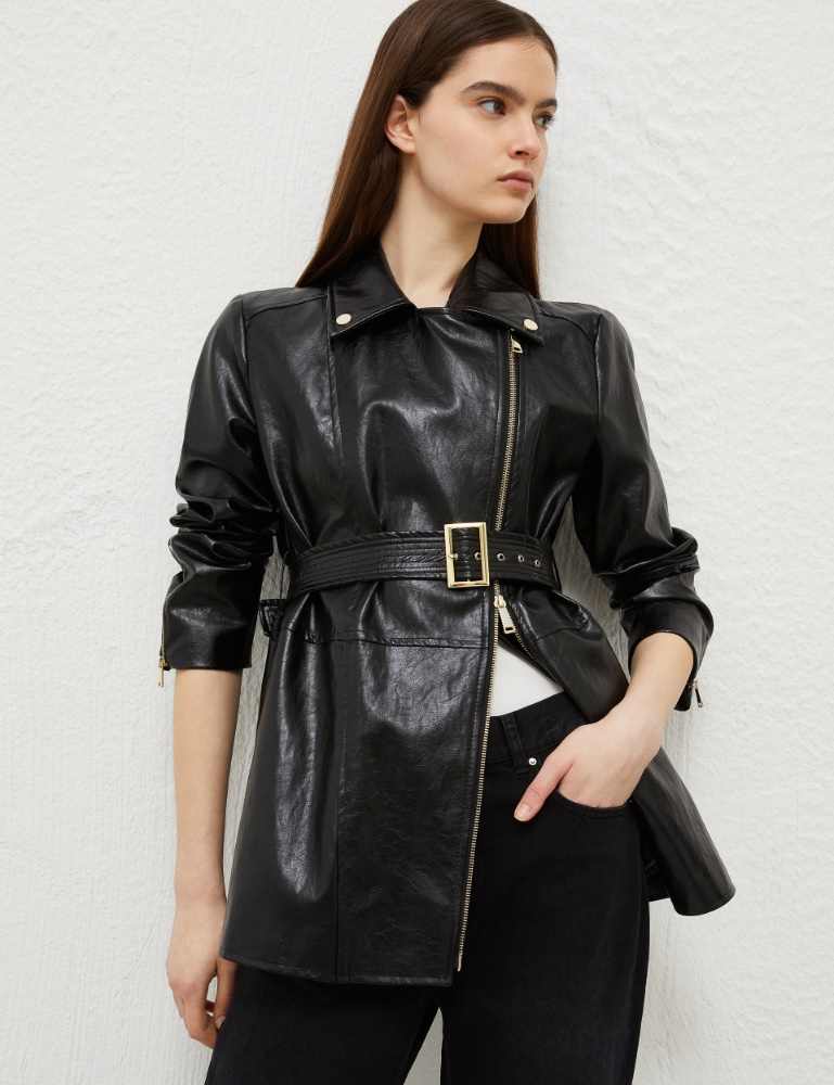 Biker-style jacket - Black - Marella