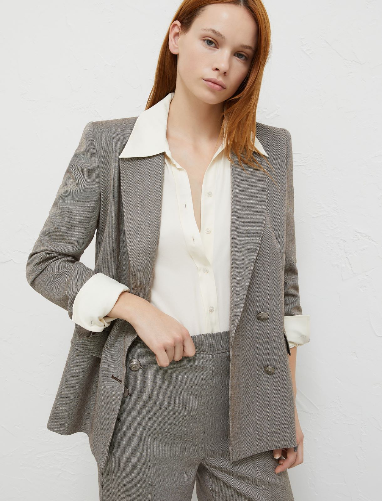 Blazer slim - Marrone - Marella - 3