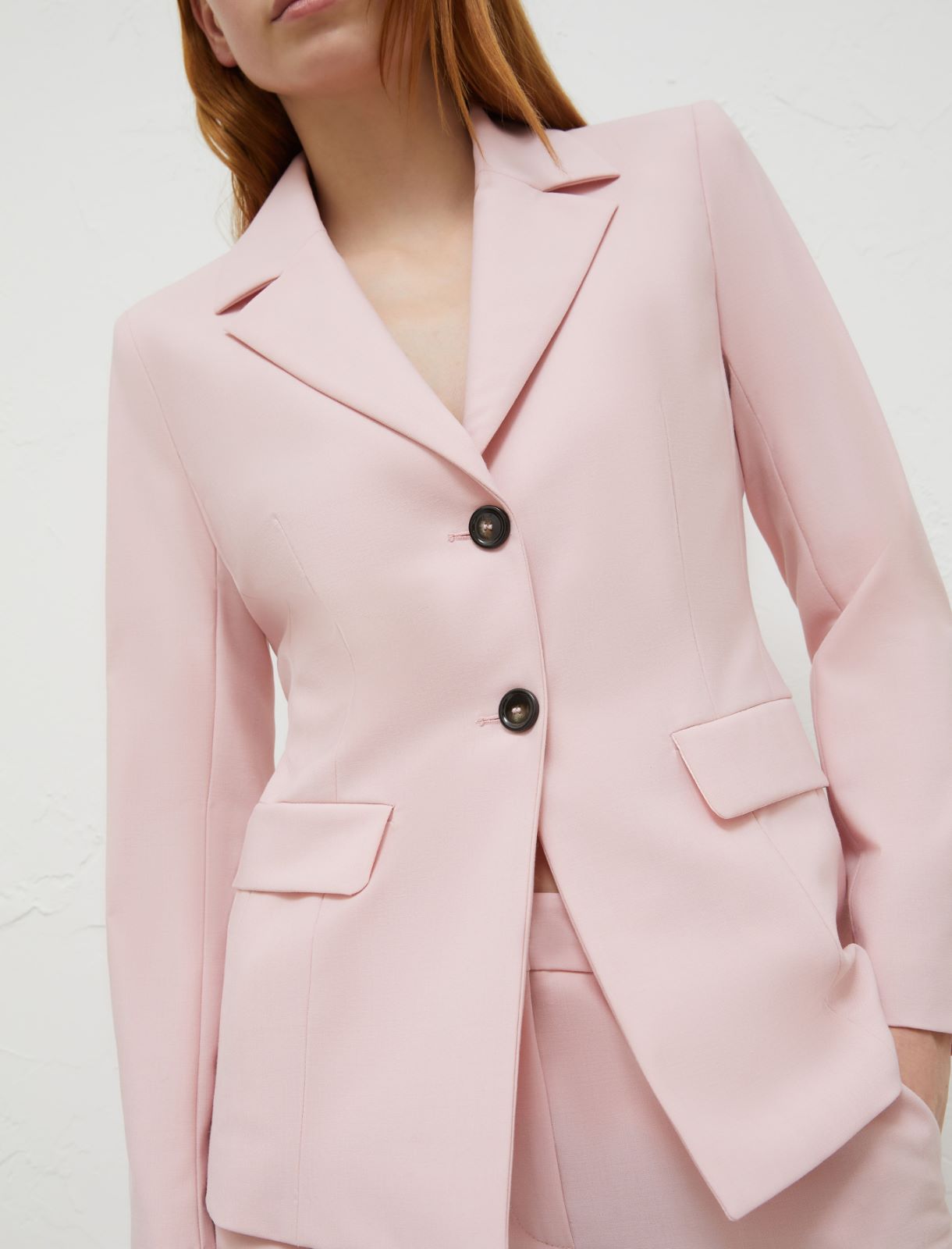 Blazer in tela - Rosa pastello - Marella - 4