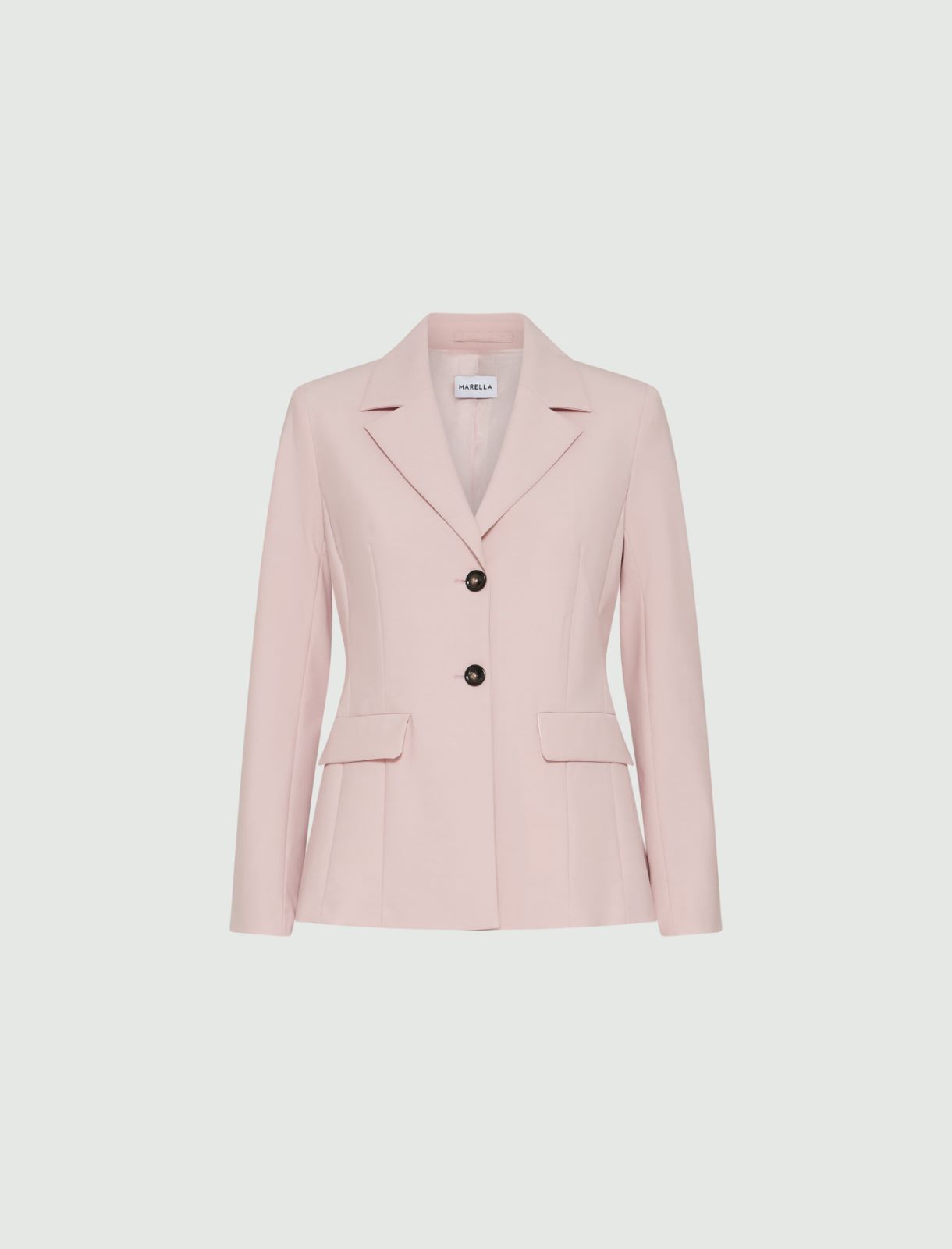 Blazer in tela - Rosa pastello - Marella - 2