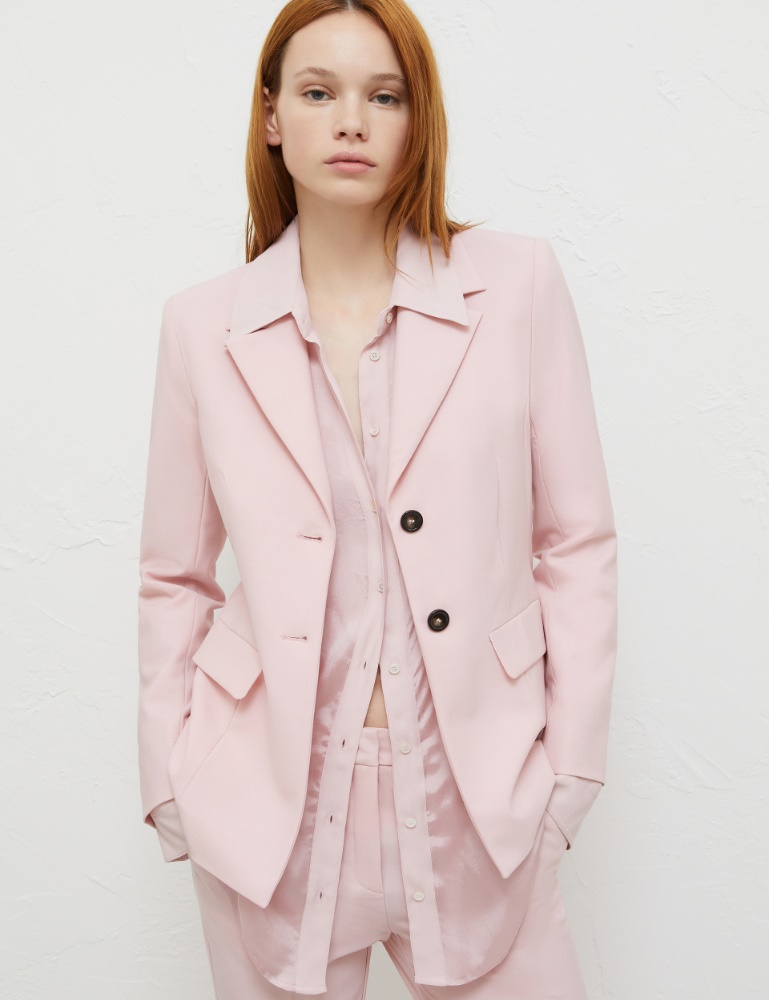 Blazer in tela - Rosa pastello - Marella