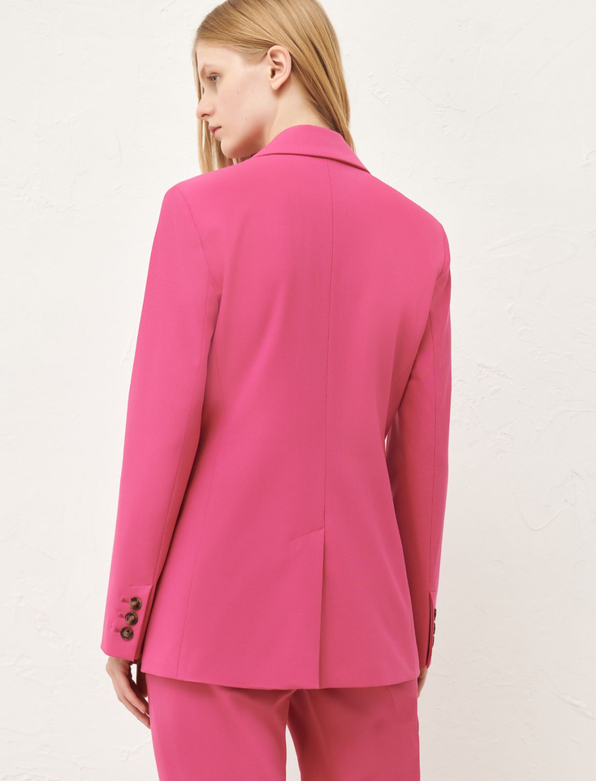 Blazer in tela stretch - Fuxia - Marella - 2