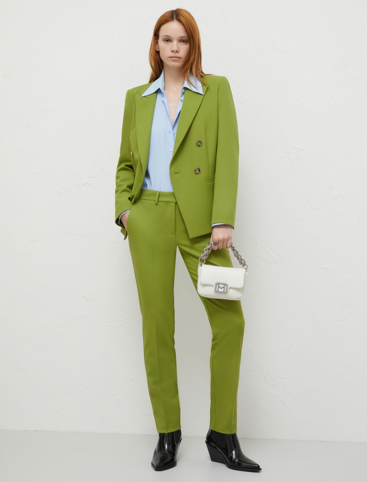 Blazer semiaderente - Pistacchio - Marella