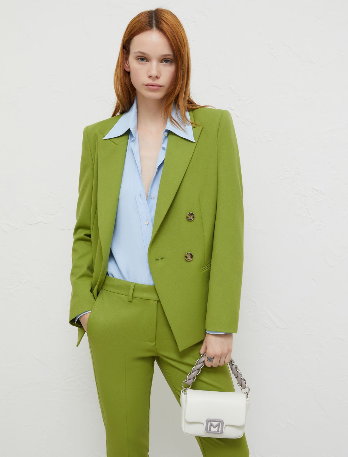 Blazer semiaderente - Pistacchio - Marella - 3