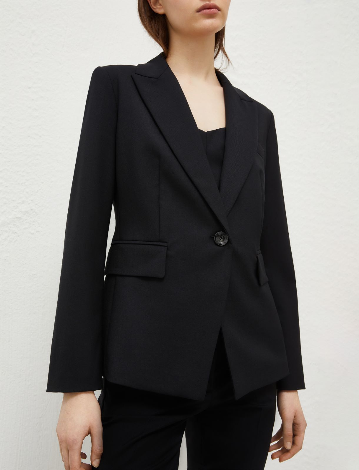 Blazer in gabardina stretch - Nero - Marella - 4