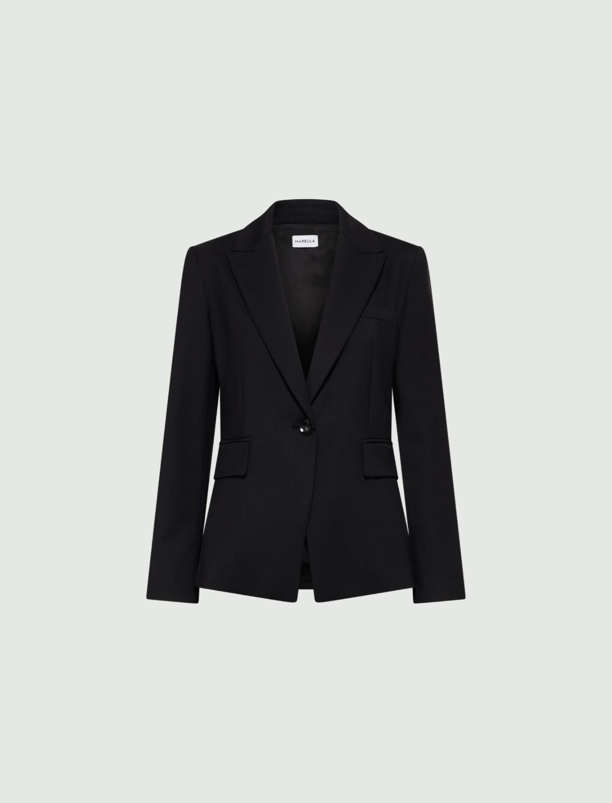 Blazer in gabardina stretch - Nero - Marella - 2