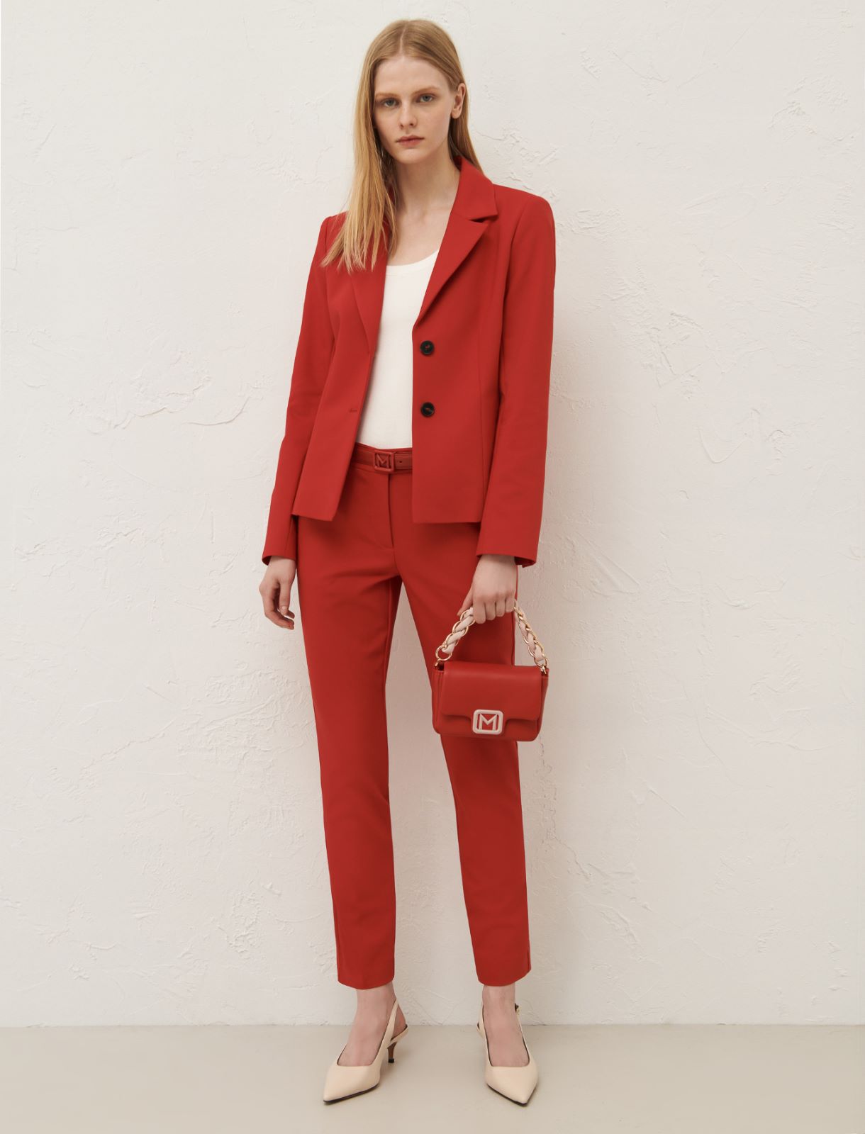 Blazer monopetto - Rosso - Marella