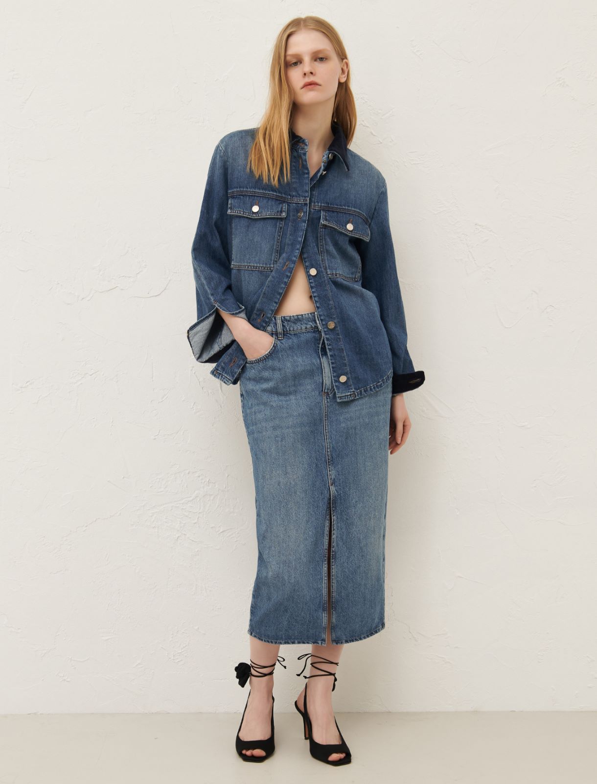 Gonna in denim - Blue jeans - Marella