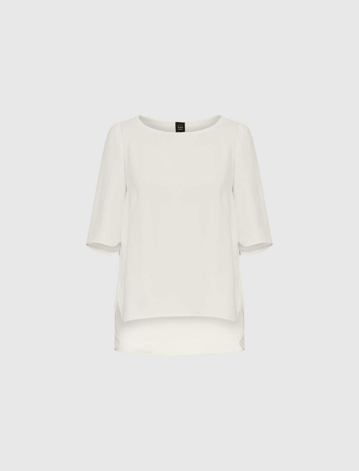 Crepe blouse - Wool white - Marella