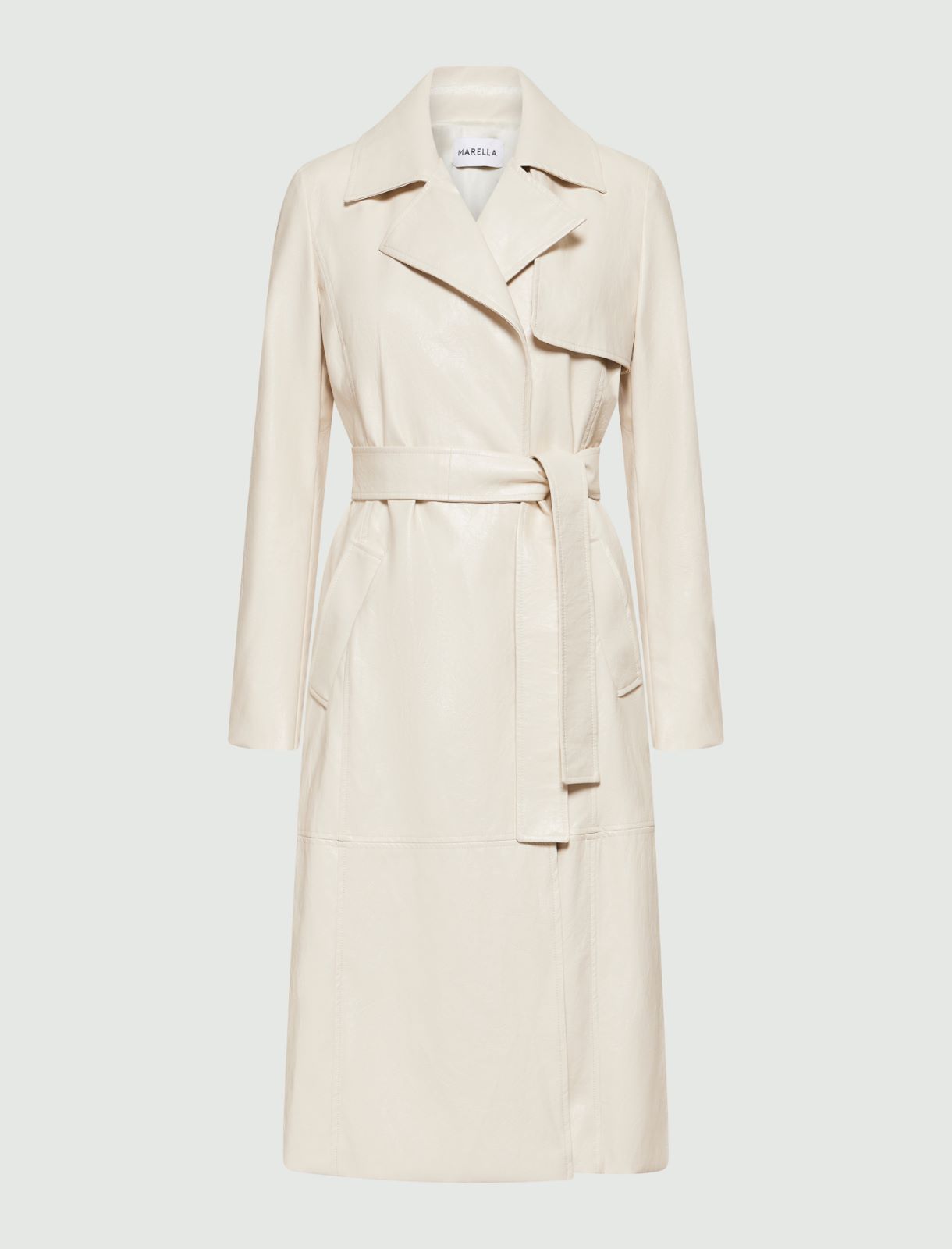 Double-breasted trench coat - Cream - Marella