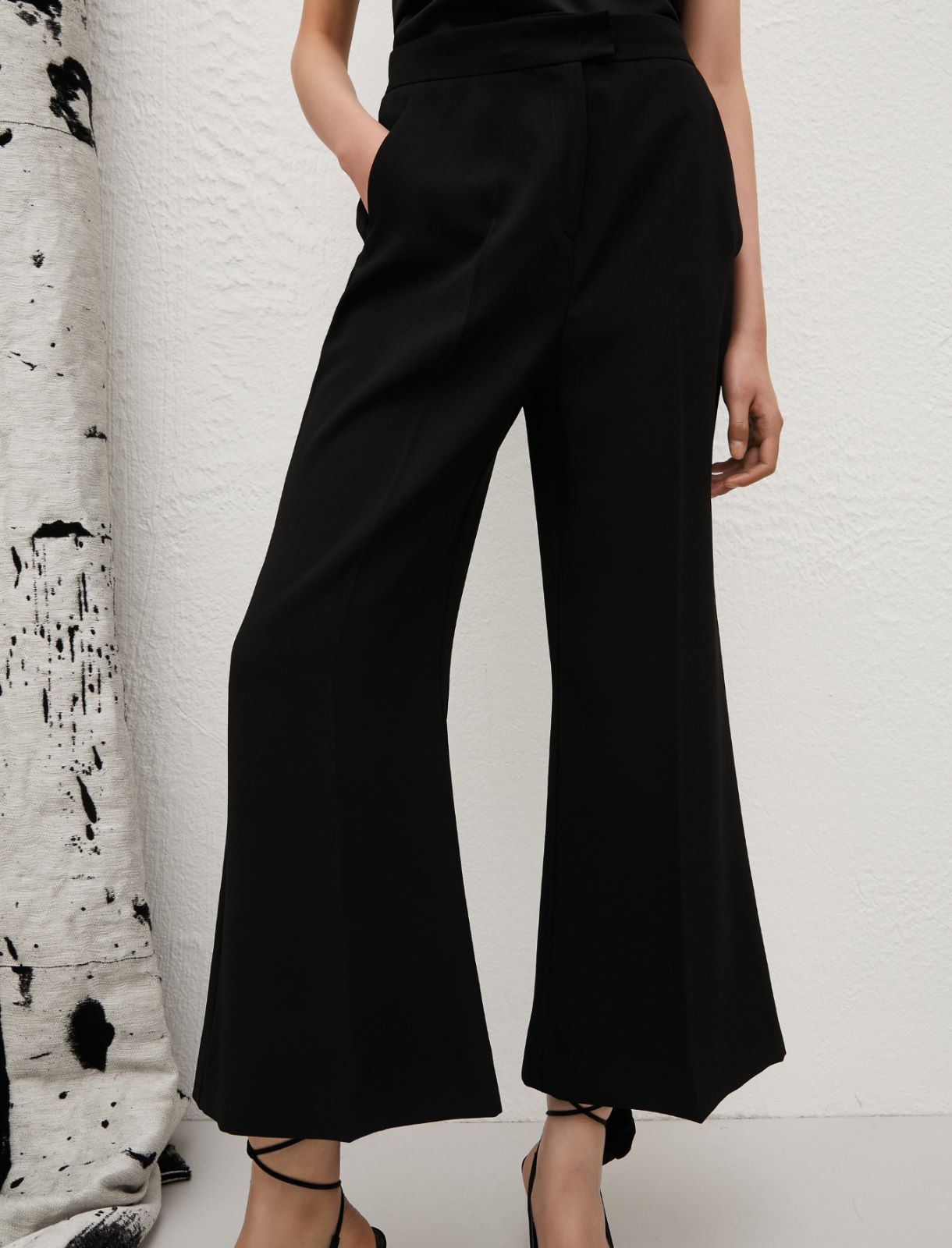 Flared trousers - Black - Marella - 5