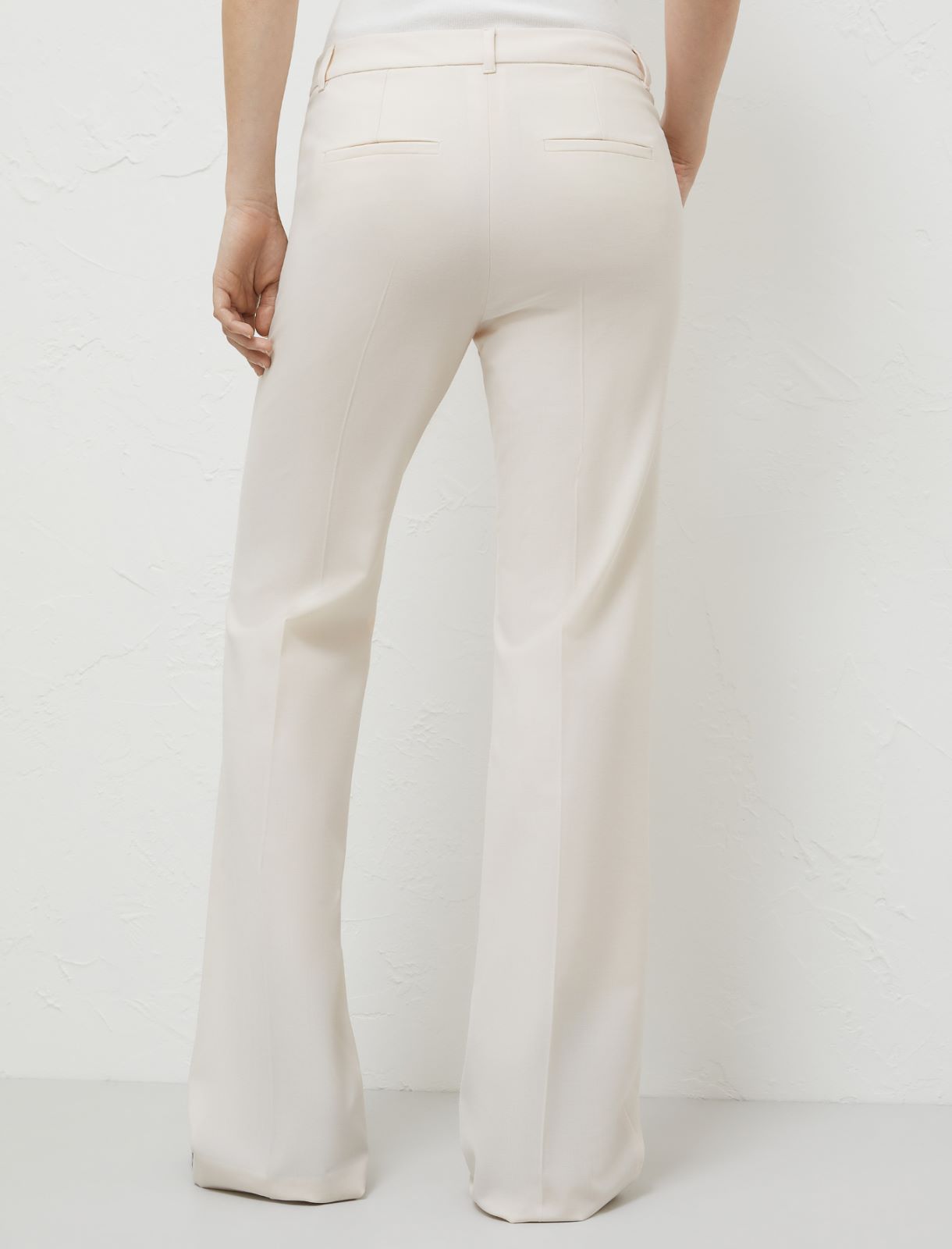 Pantaloni flare - Bianco lana - Marella - 2