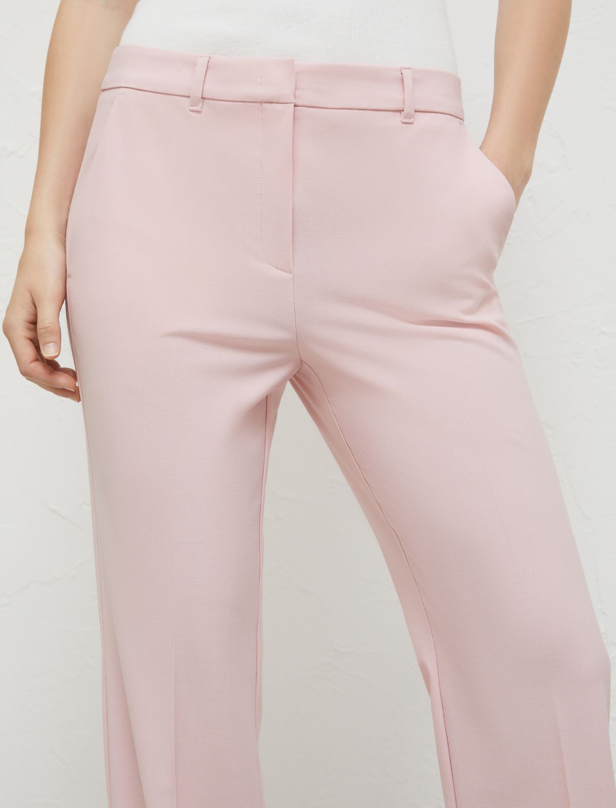 Pantaloni flare - Rosa pastello - Marella - 4