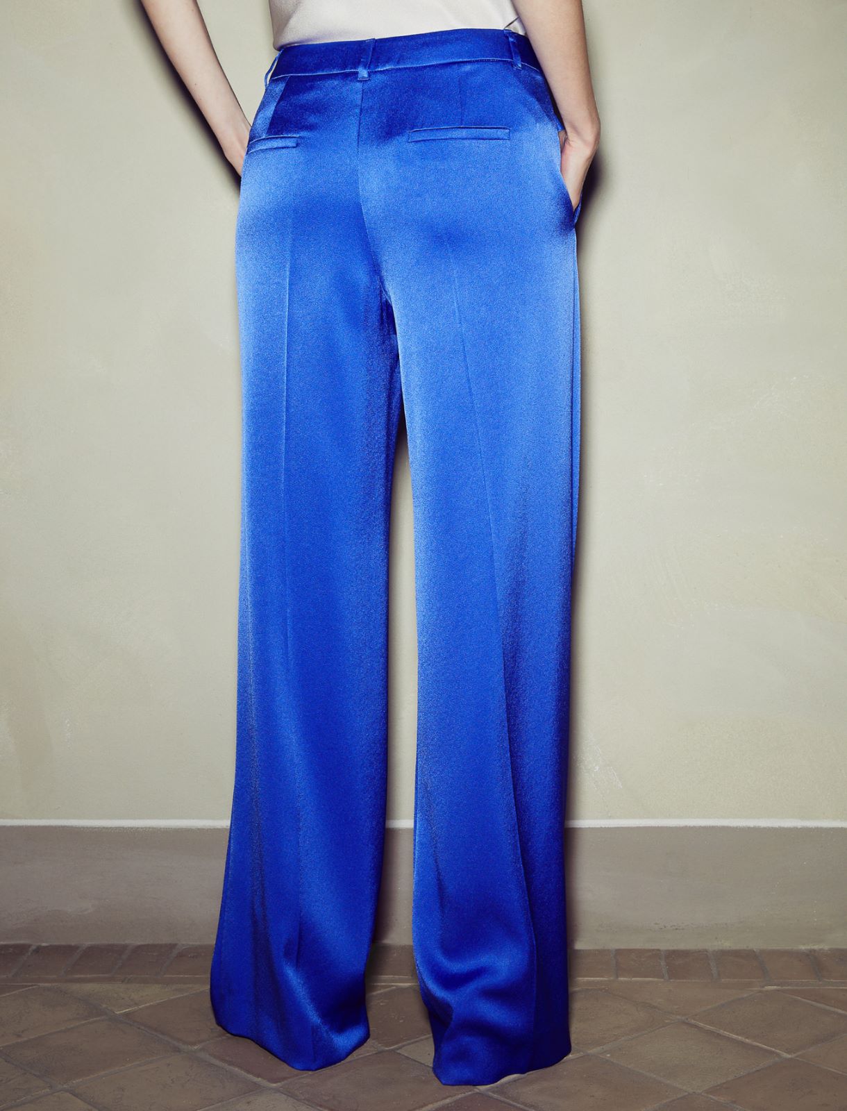 Pantaloni in satin - Bluette - Marella - 2