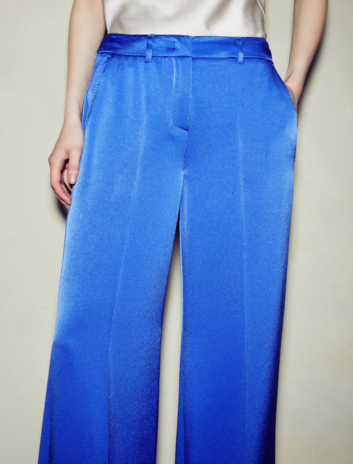 Pantaloni in satin - Bluette - Marella - 4