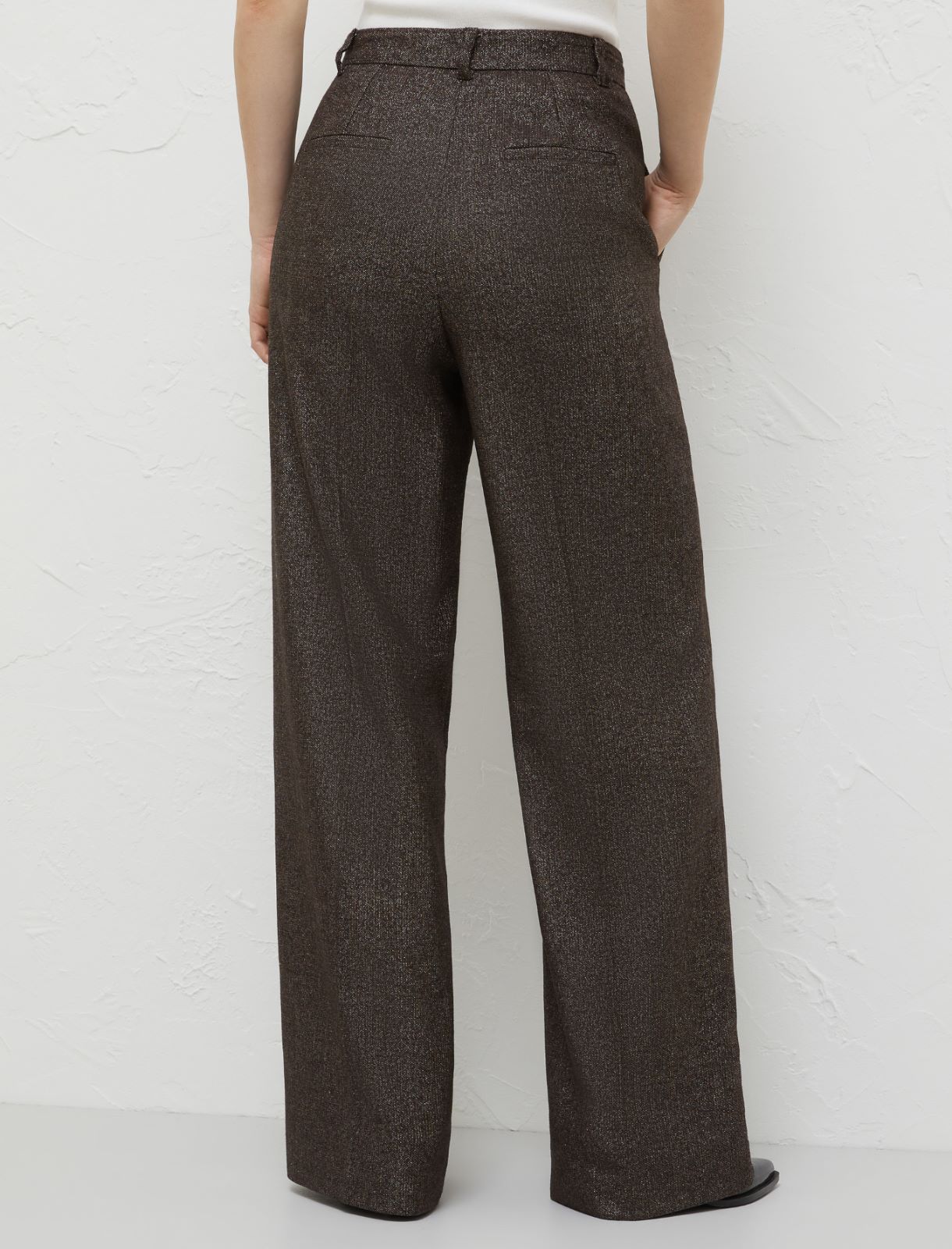 Pantaloni con lurex - Marrone - Marella - 2