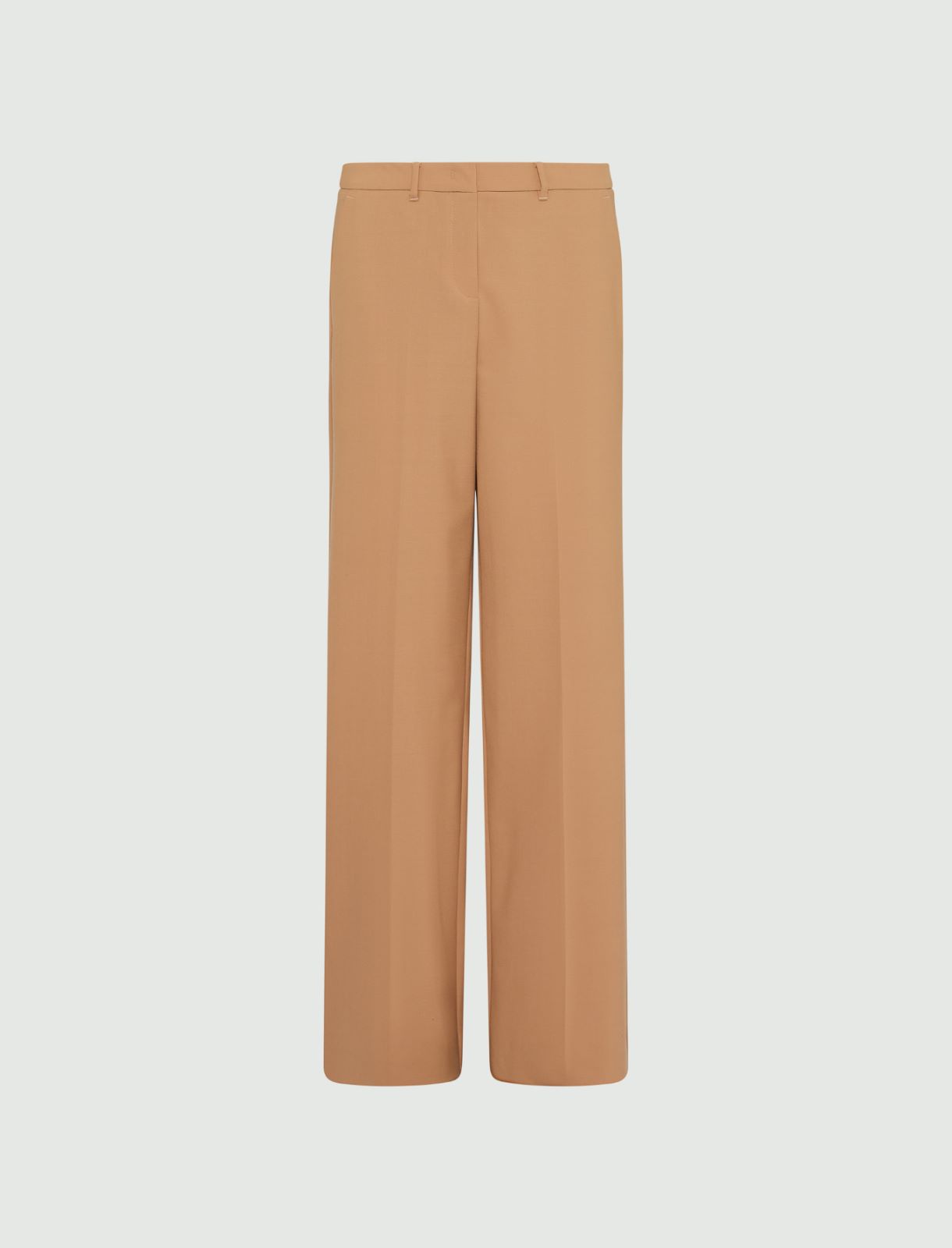 Pantaloni in tela stretch - Cammello - Marella - 2