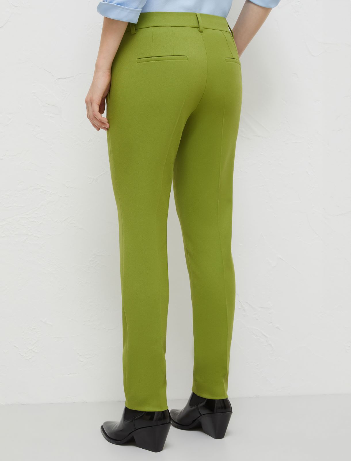 Cigarette trousers - Pistachio green - Marella - 2