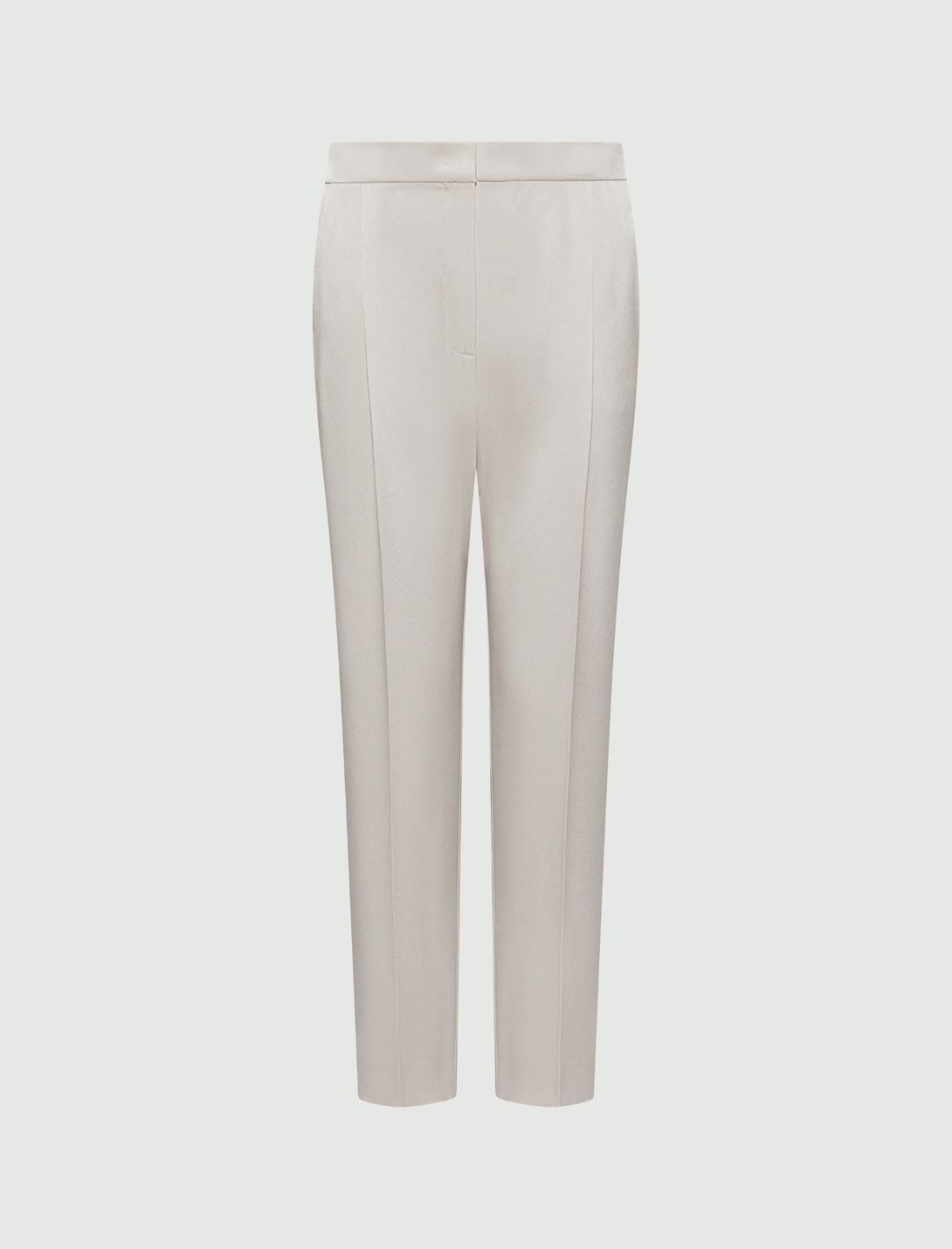 Pantaloni chino in satin - Stone - Marella - 2