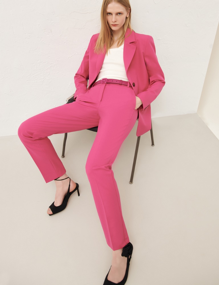 Pantaloni chino slim fit - Fuxia - Marella