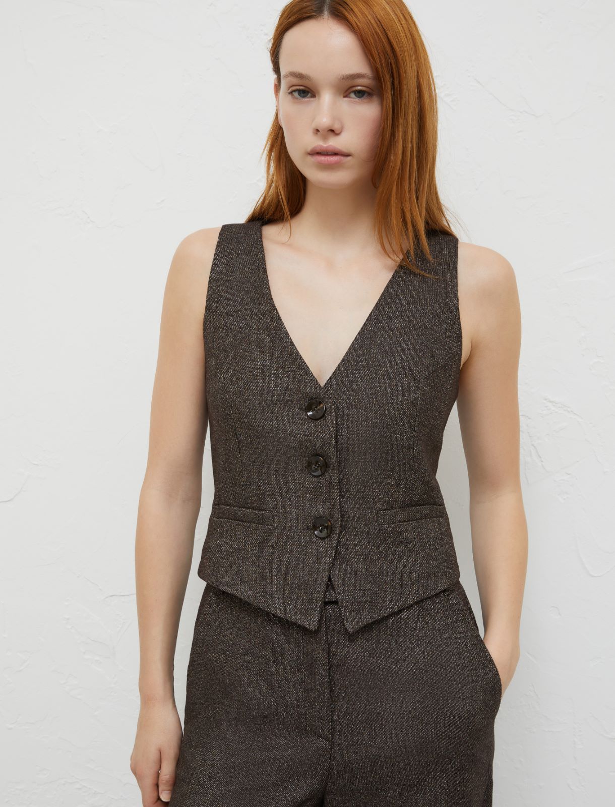 Slim-fit gilet - Brown - Marella - 4