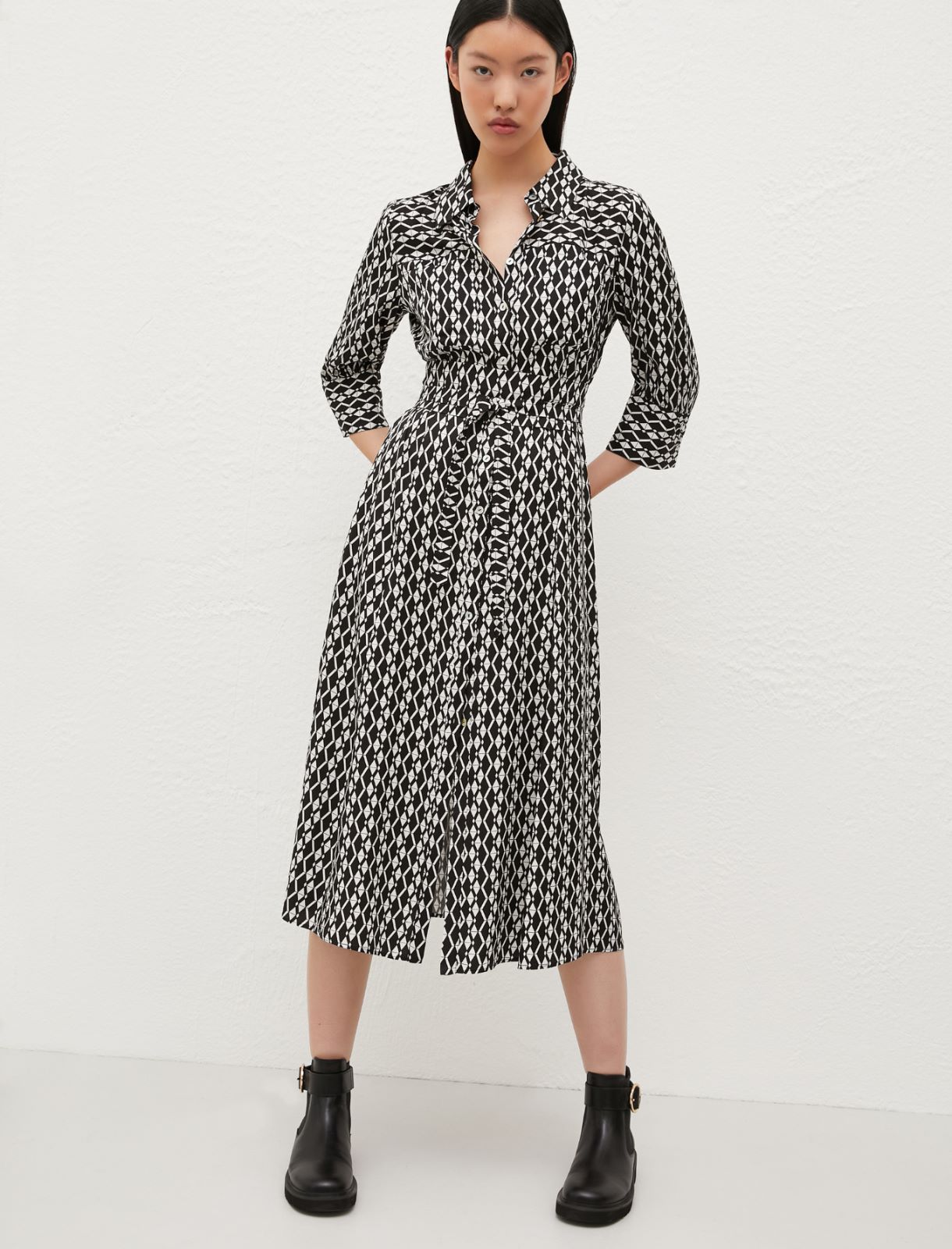 Shirt dress, black | Marella