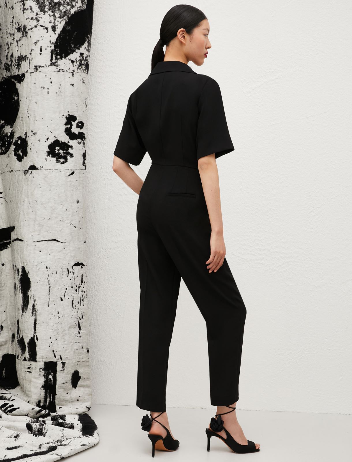 Crepe jumpsuit - Black - Marella - 2